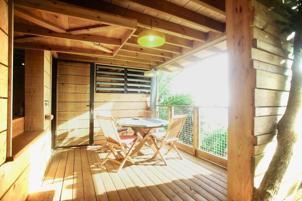 Bungalow Ecologique Avec Toilettes Seches Leu Kabanon Vue Mer Saint-Leu Exterior foto
