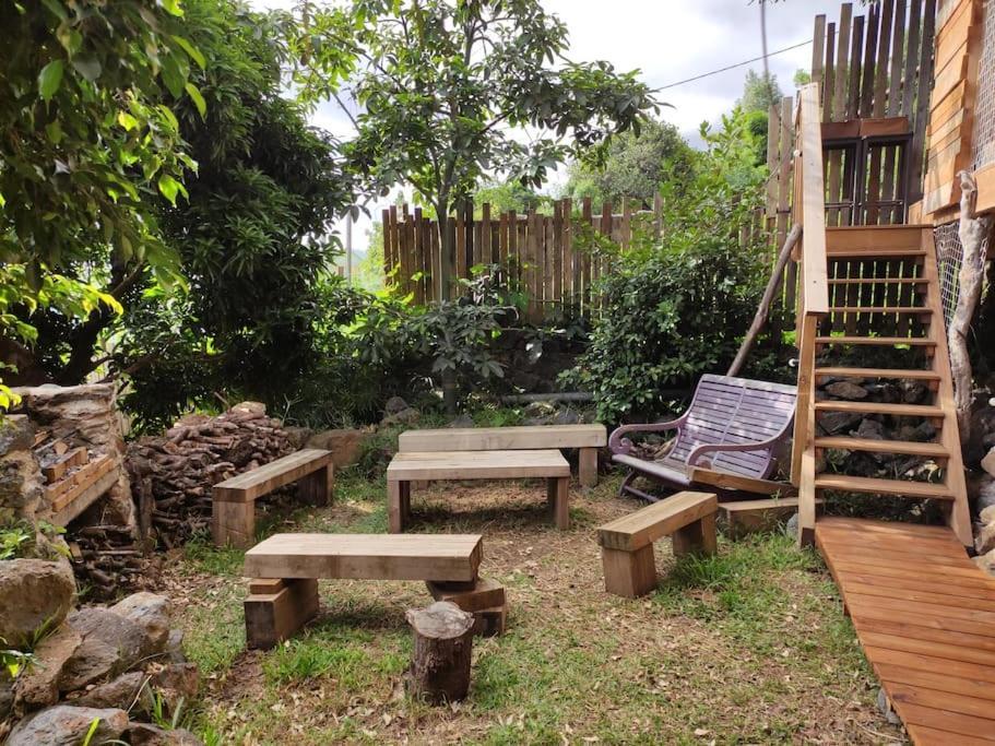 Bungalow Ecologique Avec Toilettes Seches Leu Kabanon Vue Mer Saint-Leu Exterior foto